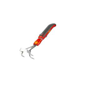 Cultivator manual WOLF-Garten LB-M /ZM 015 multi-star, roșu și gri, cu mâner scurt - Greble