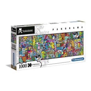 Tokidoki 1000teiliges Panorama-Puzzle - Clementoni 138154529 - Tischfußball und Zubehör, Eishockey-Tisch, Puzzle, 3D-Puzzle und Gesellschaftsspiele