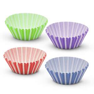 Striped muffin baking cups, set of 4 colors, 100 pieces - Household paper products