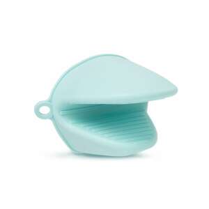 Blue silicone pot holder, heat resistant, for hot dishes, kitchen tool - Oven Mitt