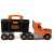 Smoby Black & Decker buildable truck with tool set, orange and grey toy truck with toolbox
