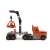 Smoby Black & Decker buildable truck with tool set, orange and grey toy truck with crane