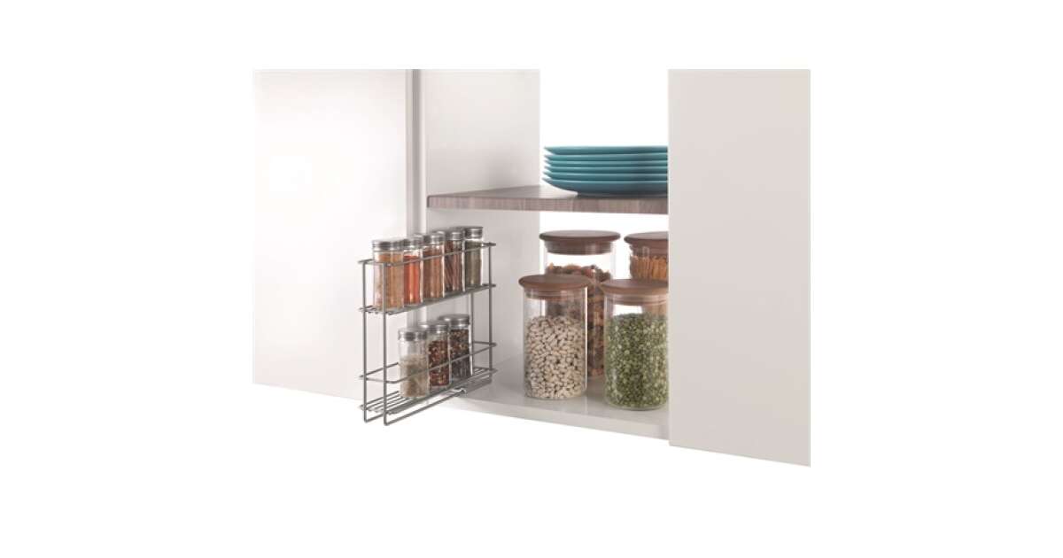 Metaltex In out pull out kitchen spice storage MX364650 Pepita