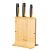 Fiskars Functional Form bamboo knife block