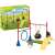 Schleich Farm World Dog Agility Course Playset with boy, two dogs, jump, tire swing, and ramp
