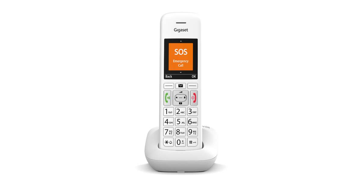 telefon B104 - Gigaset Analóg E390 Fehér