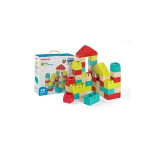 Miniland ECO 40-teiliges Bausteine-Set, große Größe, farbenfroh, aus Zuckerrohr hergestellt, nachhaltig, umweltfreundlich, für Kleinkinder und Vorschulkinder - Miniland