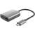 Trust Dalyx Fast 24136 USB-C Kartenleser, silber, schräge Ansicht
