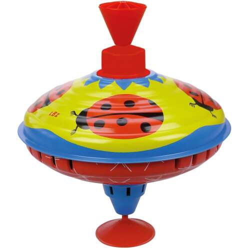 Katicabogár forgó játék piros és kék részletekkel
