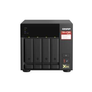 QNAP TS-x73A NAS, 4-Bay-Netzwerk-Speicher, Vorderansicht - QNAP