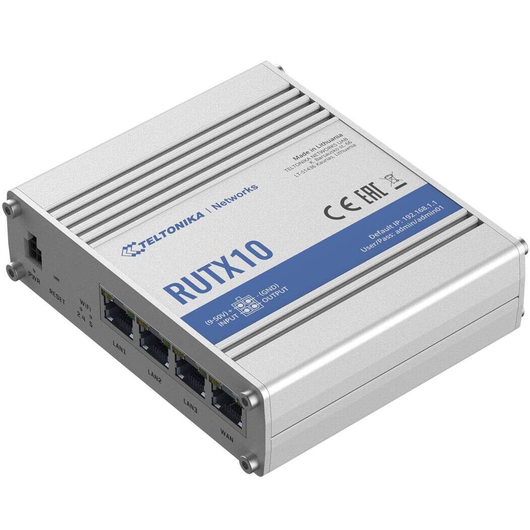 Teltonika rutx10 wireless dual-band gigabit router