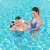 Child using Bestway Mickey Mouse and Donald Duck inflatable swim ring in the pool