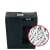 Rexel Secure S5 paper shredder, black, 5 sheet capacity, strip cut, shredded paper