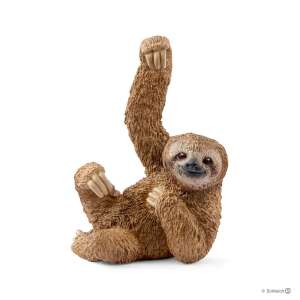 Schleich Sloth figurine, realistic animal toy for kids, brown sloth with raised arm, perfect for imaginative play - Figure