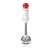 Bosch ErgoMixx hand blender, white and red, front view