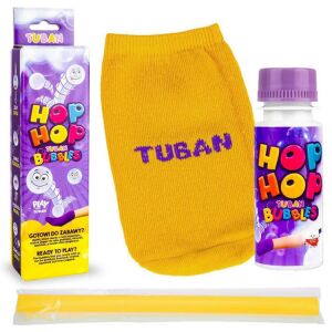 Tuban Hop Hop Bubbles set with bottle, glove, box, and straw - Bubble Blower