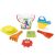 Wader Tengeri Állatos Homokozó Készlet, 7 részes strandjáték szett tengeri állat mintákkal