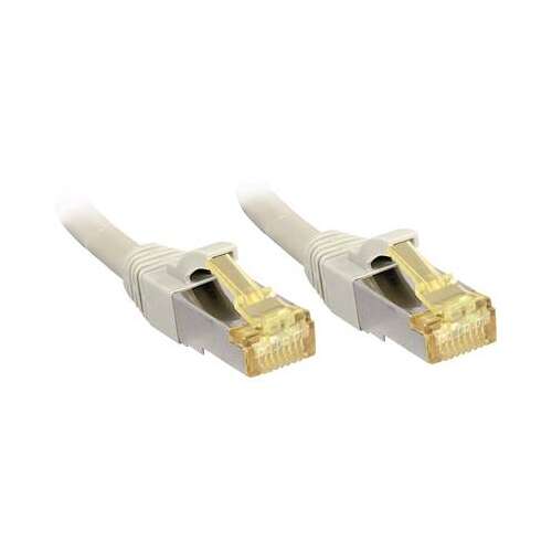 Lindy 3m Cat 6a S/FTP RJ45 Patchkabel, grau, geschirmt, snagless, vergoldete Kontakte