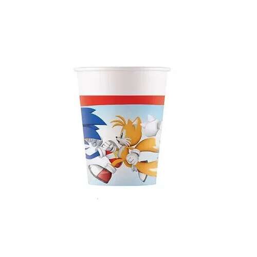 Sonic the Hedgehog Sega papierový pohár 8 kusov 200 ml FSC 80553769