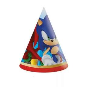 Sonic the Hedgehog Partyhut, blau und rot, 6er Pack - Party-Hüte