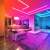 Phenom RGB SMD Smart LED Strip zainstalowany w salonie, tworząc kolorową atmosferę