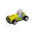 Sárga Carrera FIRST Peppa Pig George versenyautó a 2-es számmal, 1:50 méretarány