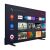 Angled view of JVC 55 inch 4K Smart TV with Android TV