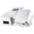 Devolo dLAN 550 WiFi Powerline Adapter készlet, két fehér adapter, ferde nézet