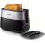 Philips HD2517/90 Daily Collection Toaster, Czarny, z tostowanym chlebem
