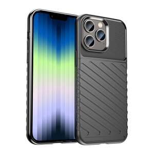 Fekete szilikon tok iPhone 14 Pro-hoz - Apple