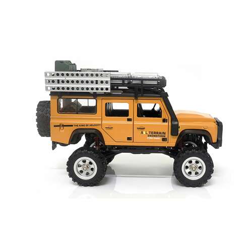 Amewi D90X28 1:28 RC crawler, žltý, bočný pohľad