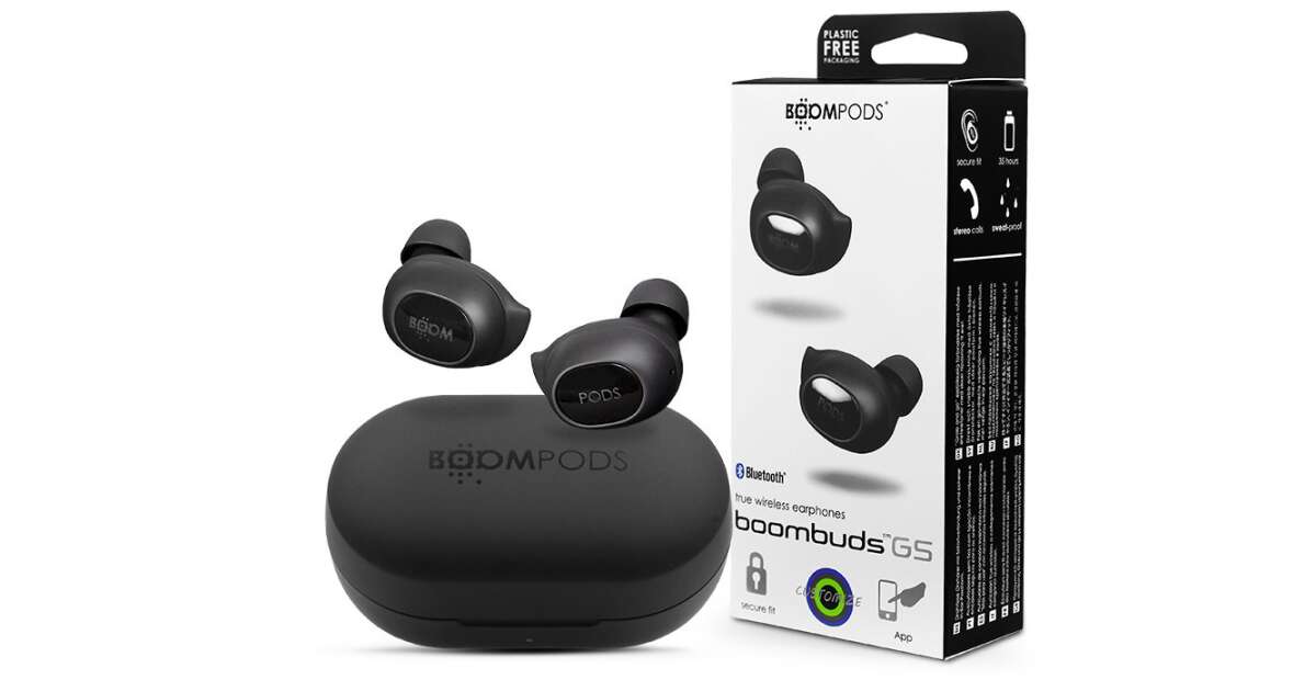 Boompods Boombuds GS Wireless Headset Black
