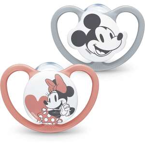 Nuk Space Disney Mickey & Minnie Mouse Játszócumi (2 db / csomag) 70039917 Nuk Cumik