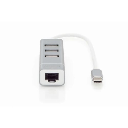 HUB USB Digitus 1x RJ-45  + 3x USB-A 2.0 (DA-70253) 133490060
