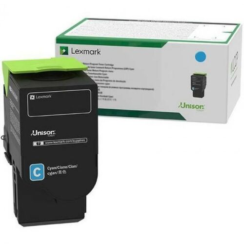 Lexmark 78C2UCE Cyan Toner Cartridge with Retail Box