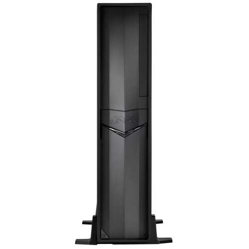 Silverstone RVZ02 Window számítógépház, fekete, oldalnézet