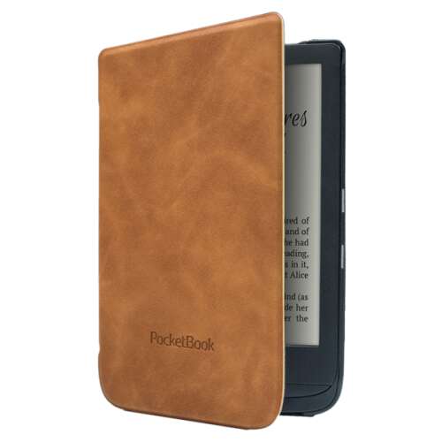 PocketBook Shell 6" Touch Lux 4 E-Book-Reader-Hülle, braun, mit E-Reader
