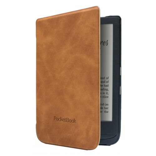 Pocketbook Shell 6 hüvelykes Touch Lux 4 E-olvasó Barna Tok E-olvasóval - eBook olvasó tok