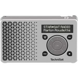 TechniSat DigitRadio 1 DAB+ digitális rádió, ezüst - TechniSat