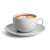 Rotberg Elegante Kávéscsésze csészealjjal 25cl - Fehér (6 db) 70045701}