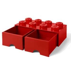 Lego Brick Drawer 8 czerwony 70048078 - Pudełko i torba do przechowywania zabawek