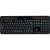 Logitech K750 Wireless Solar Keyboard, black, top view