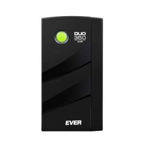 EVER DUO AVR 350VA / 245W UPS, fekete, elülső nézet - Ever