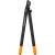 Fiskars L78 PowerGear Bypass Astschere, schwarz und orange Griffe, schräge Ansicht