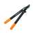 Fiskars L72 PowerGear Bypass Lopper, black handle with orange grips, for cutting branches up to 2.8 cm