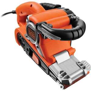 Szlifierka taśmowa Black+Decker KA88, 720W, 75x533mm, niski profil, automatyczne napinanie taśmy, składany nos - Black & Decker