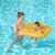Бебе в жълт надуваем пояс за плуване Bestway Swim Safe ABC с родител в басейн