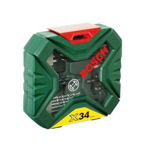 Set de 34 de burghie și biți pentru șurubelnițe Bosch X-Line într-o cutie de plastic verde - Bosch Burghie