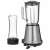 Severin SM 3737 Smoothie Mix & Go Mixer, silber, mit Glaskanne, Deckel und To-Go-Becher