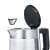 Severin WK 3468 1.0L glass kettle with removable filter and lid open